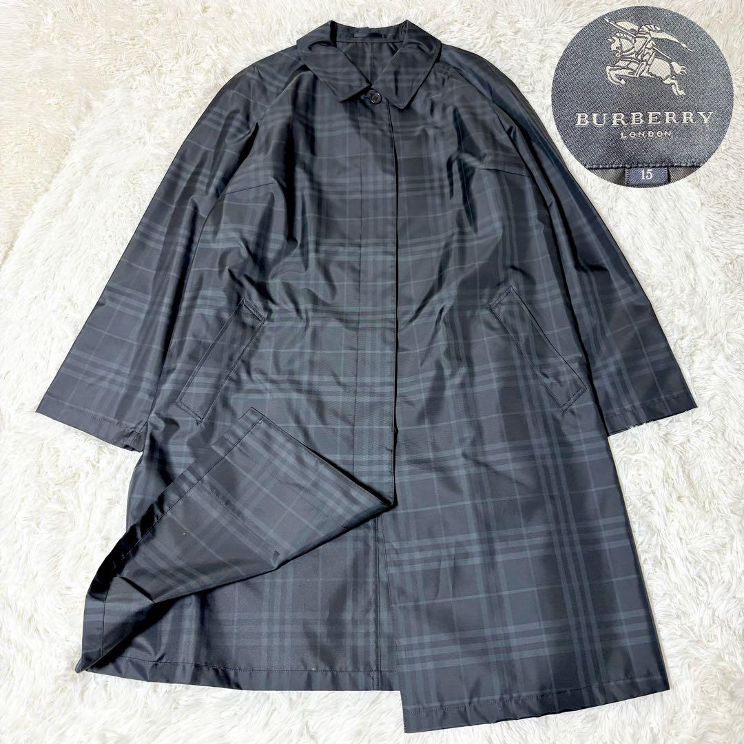 バーバリーロンドン ステンカラーコート ノバチェック 大きいサイズ 15号