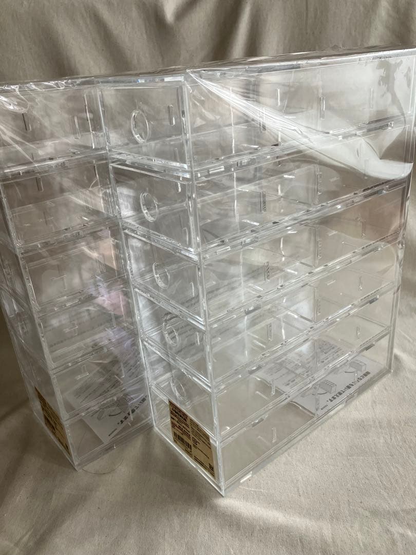 【生産終了品】新品未使用☆無印良品☆縦でも横でも使える小物収納6段2個セット