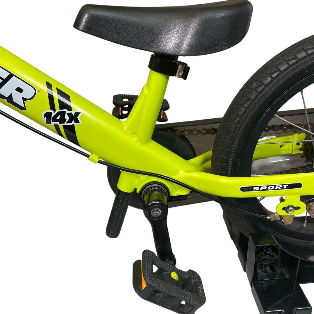 【美品】STRIDER 14X ライムイエロー キッズバイク 14インチ　限定色