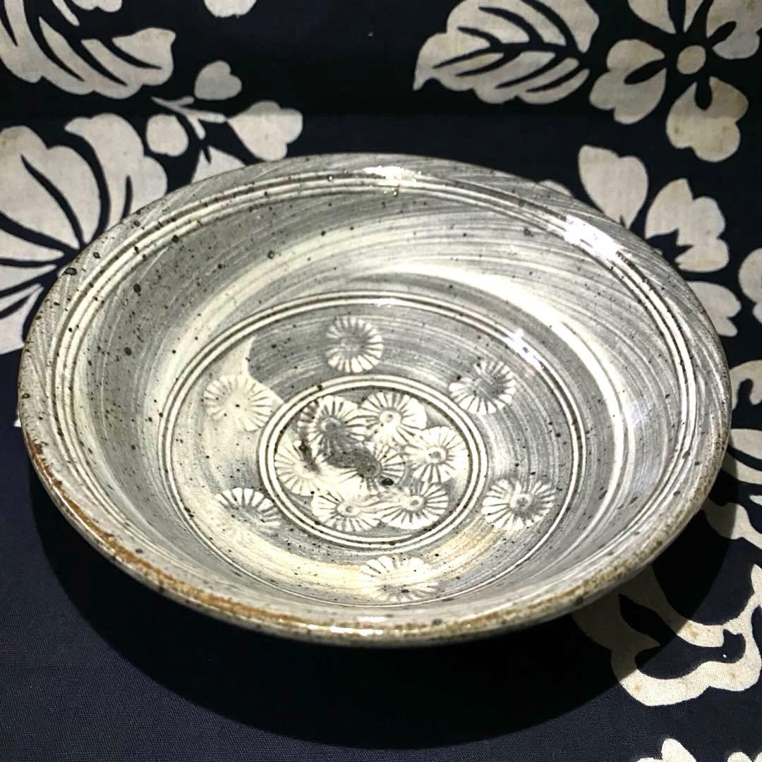 唐津焼作家　中里太亀　三島茶碗・刷け目・鉢　二客組　隆太窯　茶道具① 中里隆