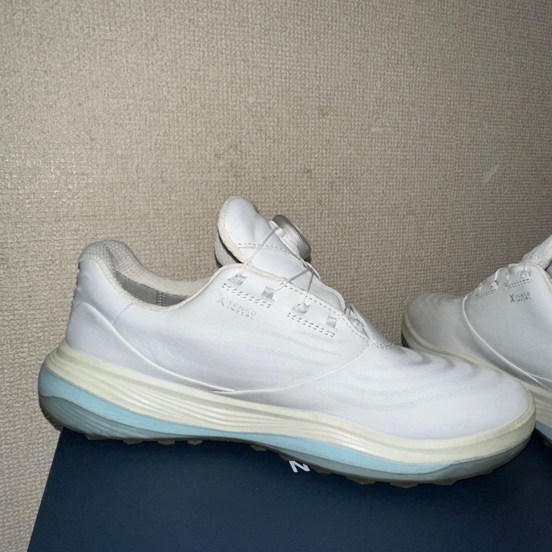 エコーゴルフシューズ　レディース　GOLF LT1 防水レザースパイクレス