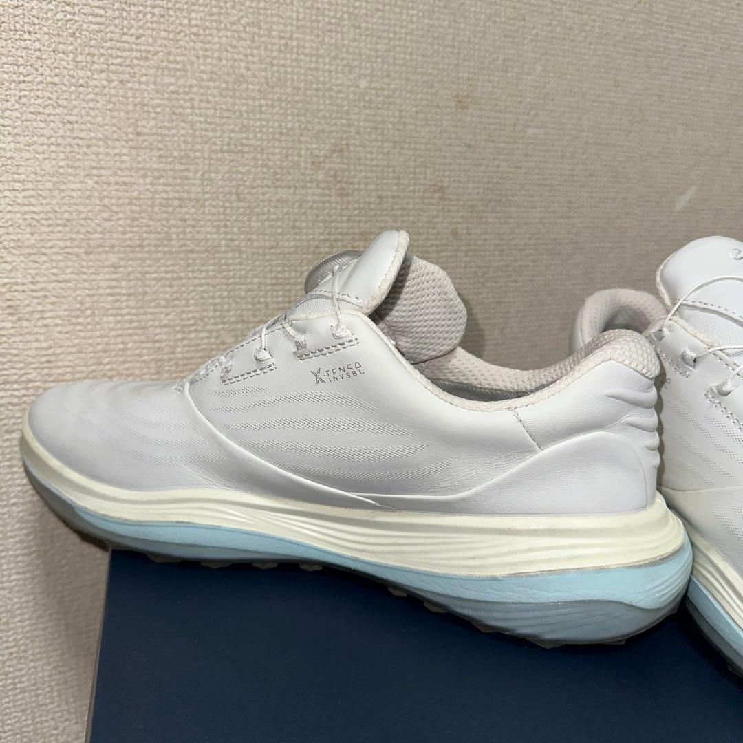 エコーゴルフシューズ　レディース　GOLF LT1 防水レザースパイクレス