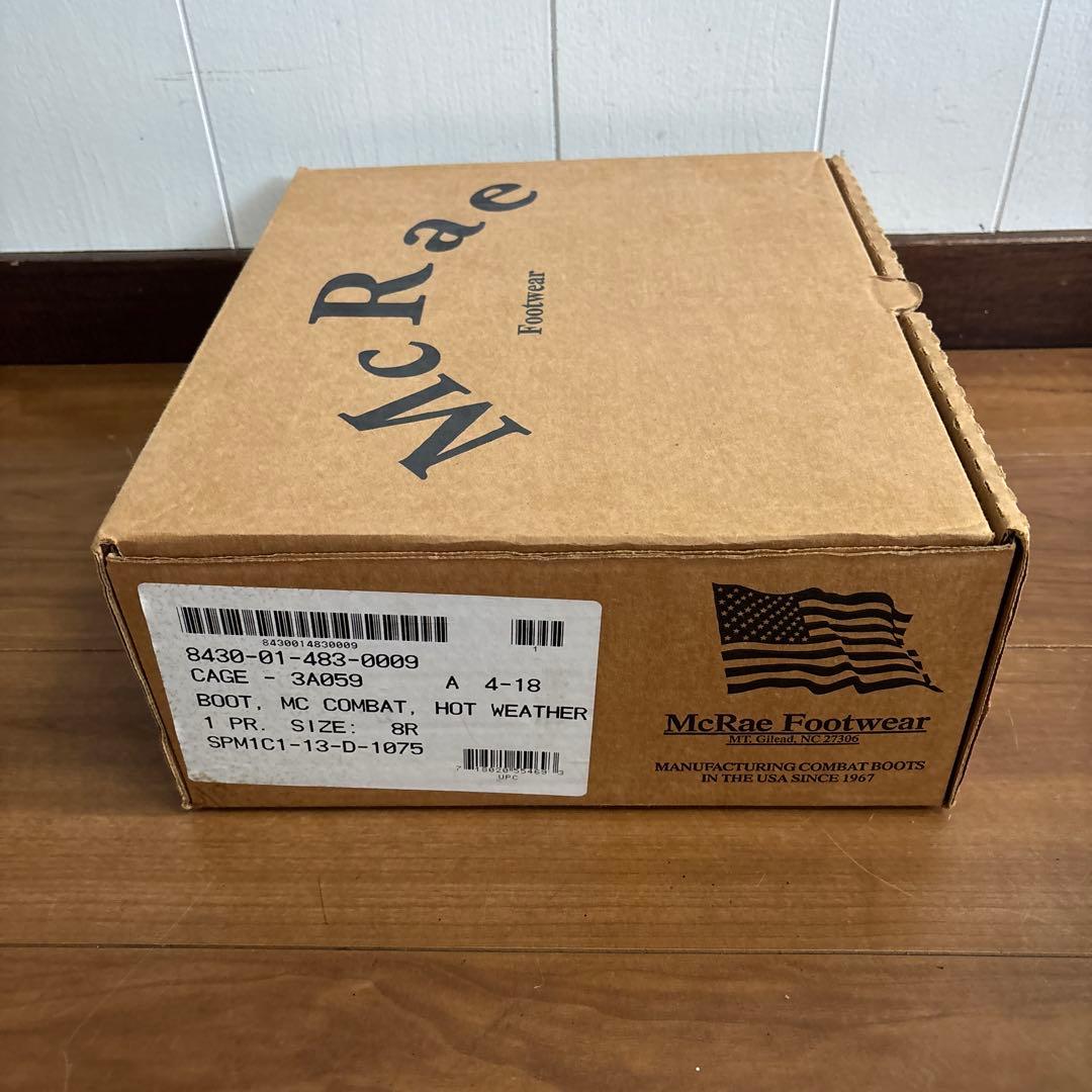 未使用品　米軍　 実物　McRaefootwearミリタリーブーツ26cm