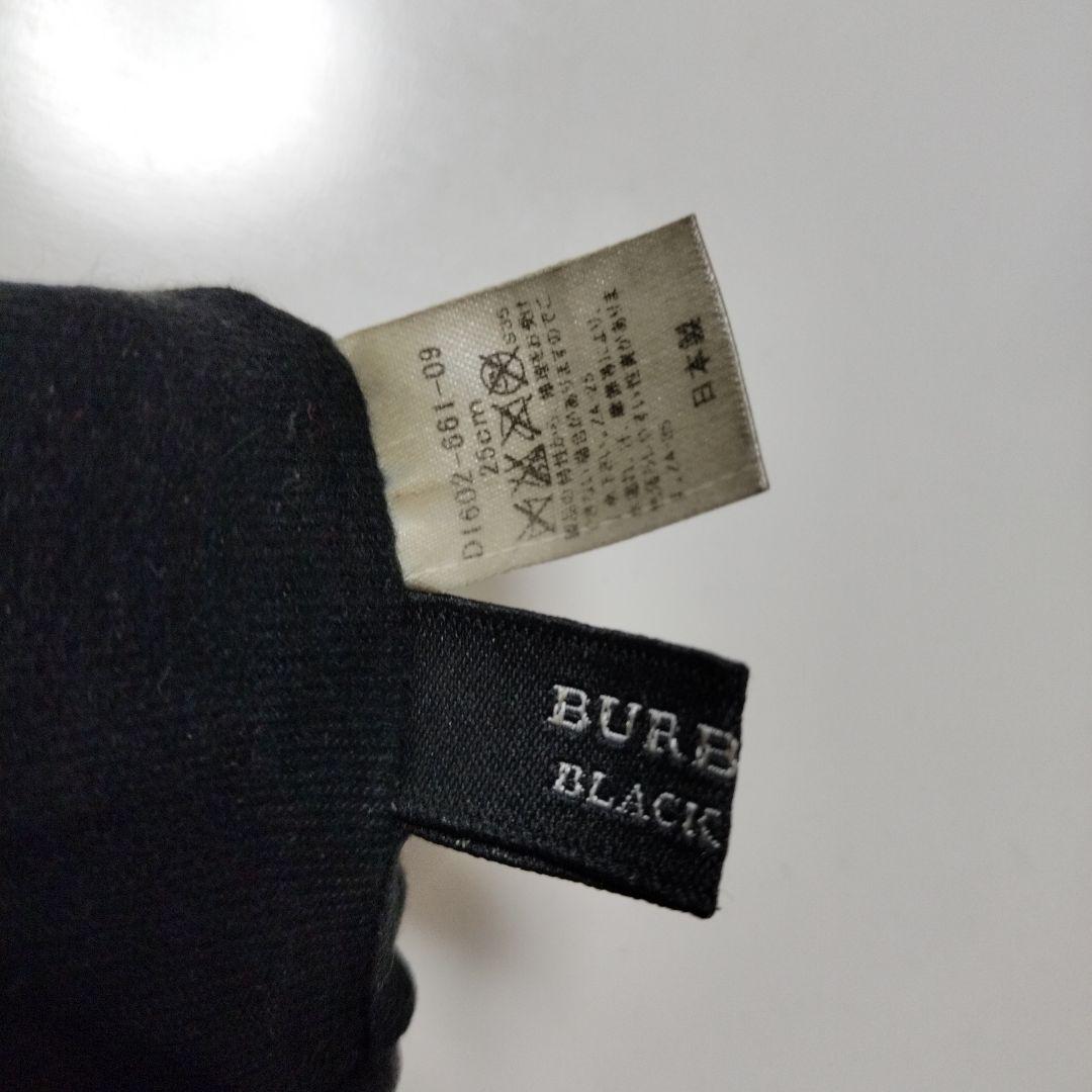 BURBERRYBLACKLABEL　黒 レザー 手袋　グローブ　キルティング