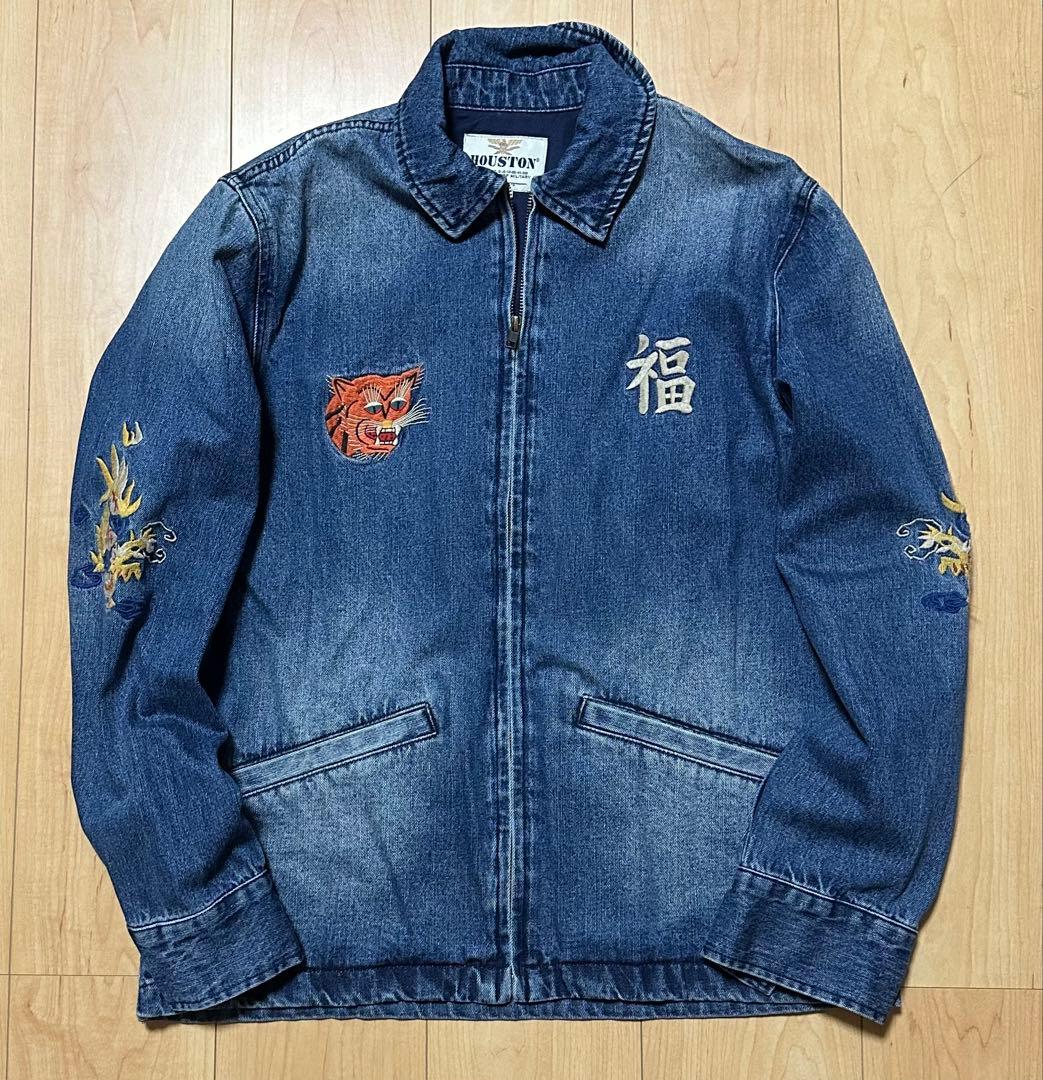 ベトジャン 美品 M スーベニアジャケット スカジャン ヒューストン