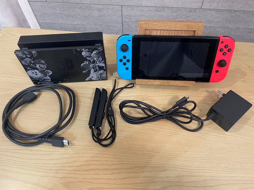 【充電不良】Nintendo Switch 本体 スマブラドック　付属品付
