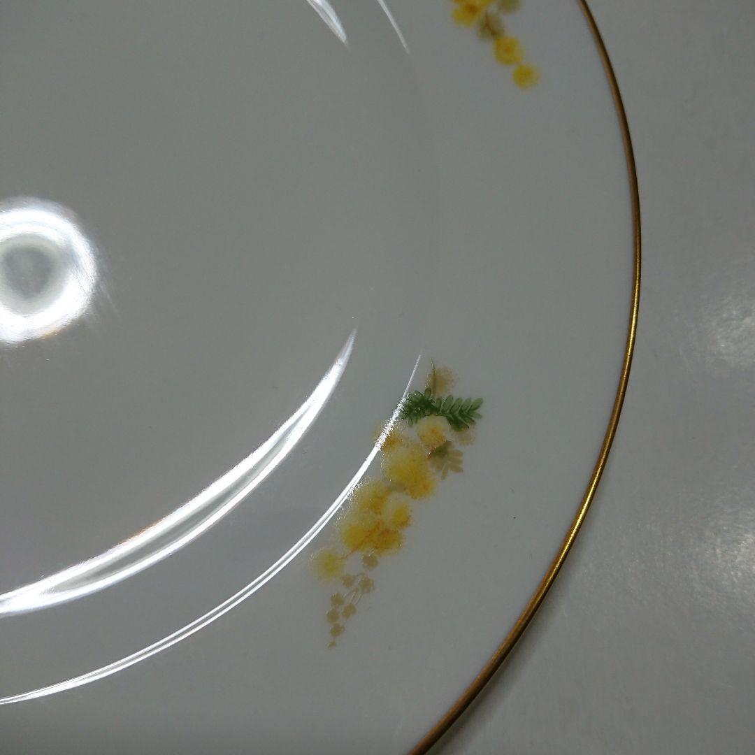 ミモザ 花言葉シリーズ 20cm デザート皿 1枚 大倉陶園 プレート 丸皿