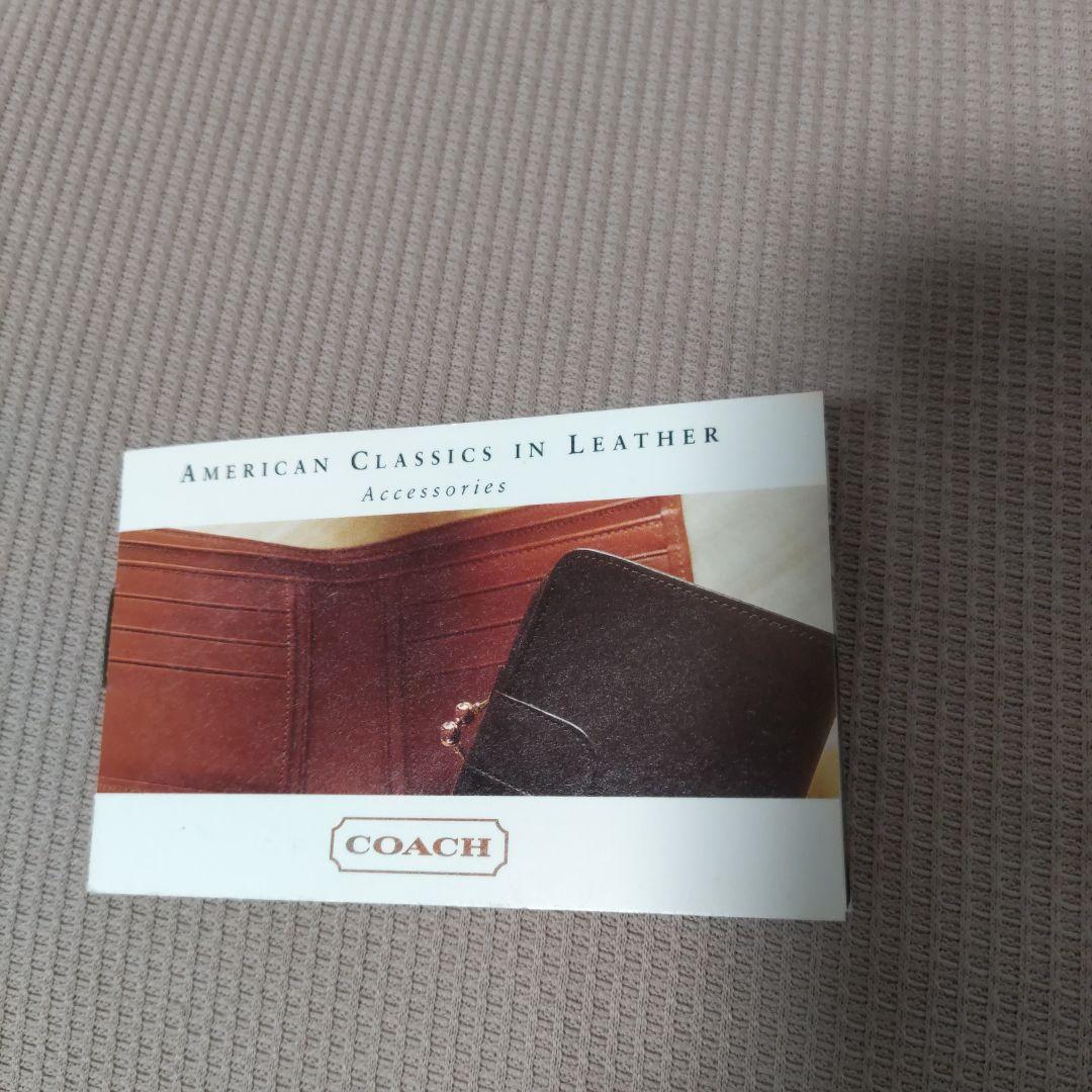 OLD　COACH　 レザーメモ帳 赤　ビンテージ