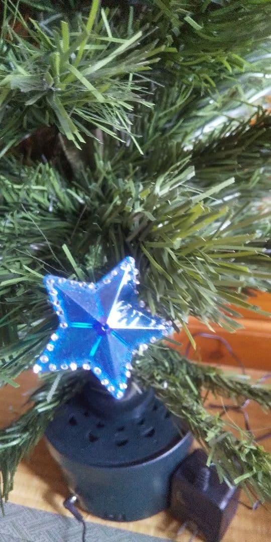 ★ファイバー 色が変わり回転する クリスマスツリー★