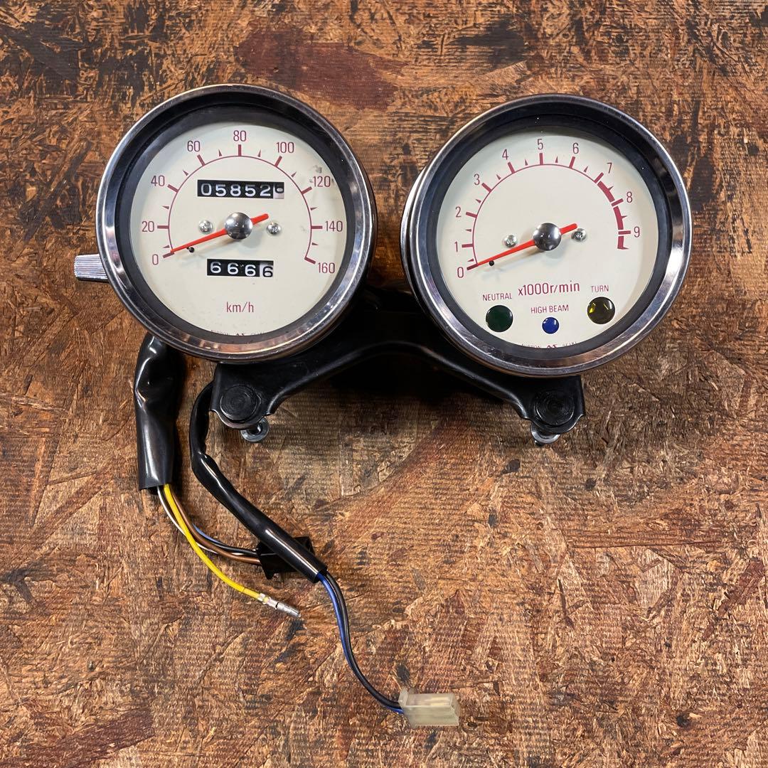 SR400用純正スピード&タコメーターセット中古品