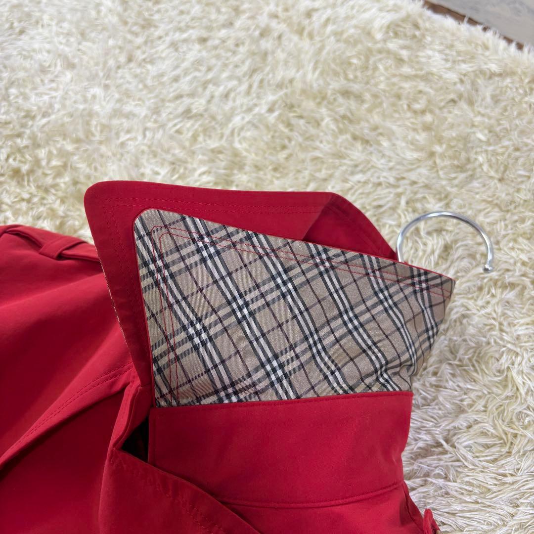 希少デザイン　バーバリーロンドン　ブルーレーベル　ノバチェック　トレンチコート