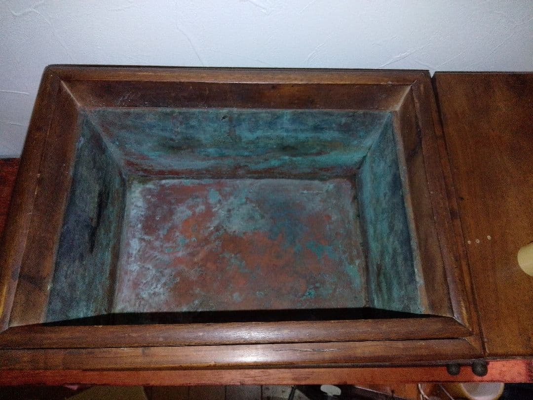 アンティーク 大正 昭和 関東型 ミニ 長火鉢　火鉢 小型 豆火鉢