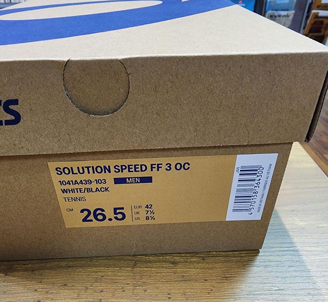 シューズ(男性用) ASICS SOLUTION SPEED FF3 OC