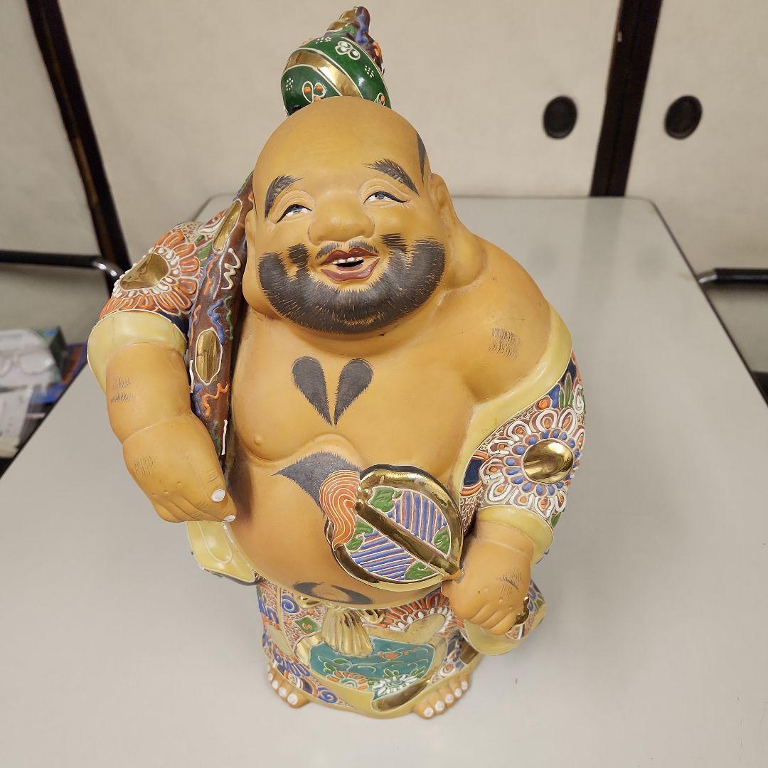 陶器　布袋さま風置物