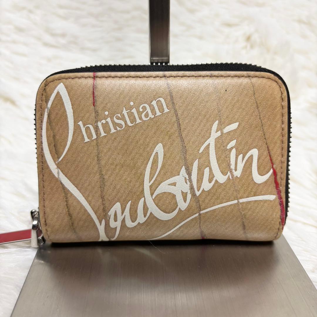クリスチャンルブタン ケース 財布 ラウンドファスナー クラフトロゴ