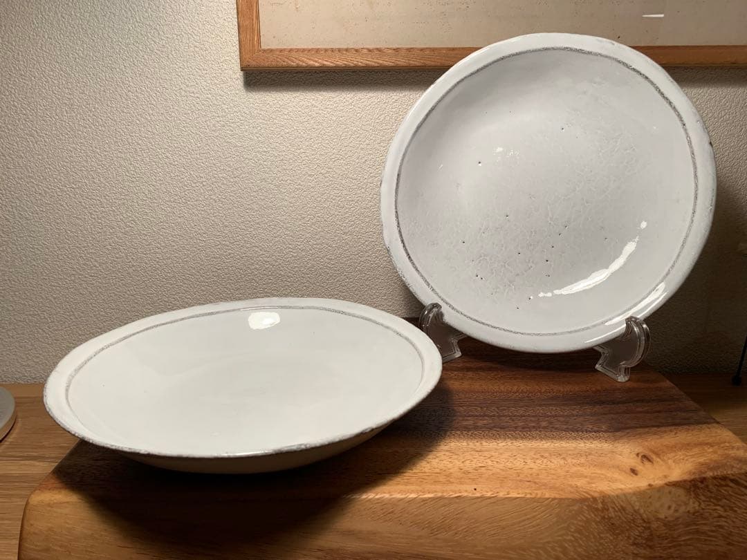 ASTIER de VILLATTE SIMPLEラージスーププレート２枚セット