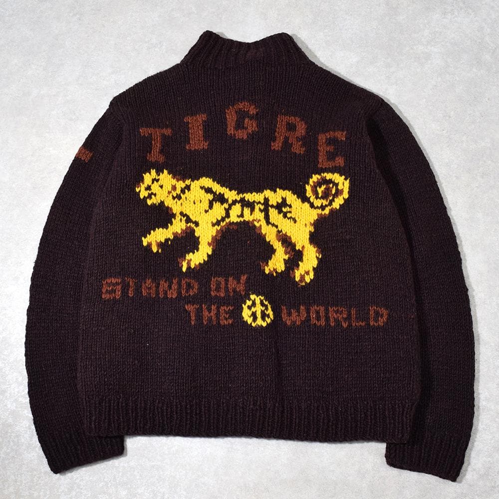 希少 TIGRE BROCANTE 手編み ハンドニット カウチン スーベニア