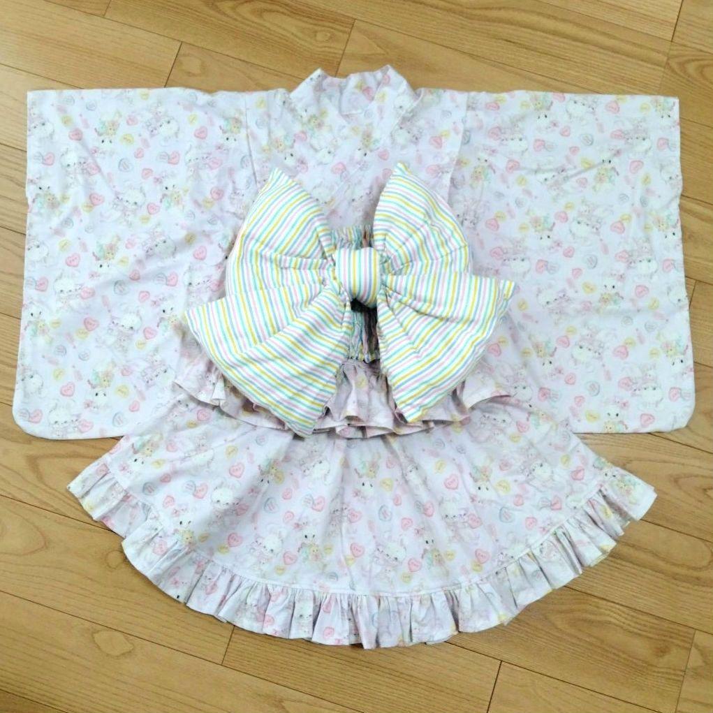 【未使用含む】ハンドメイド ワンピース＆浴衣＆ドロワーズ＆パニエ 7点セット