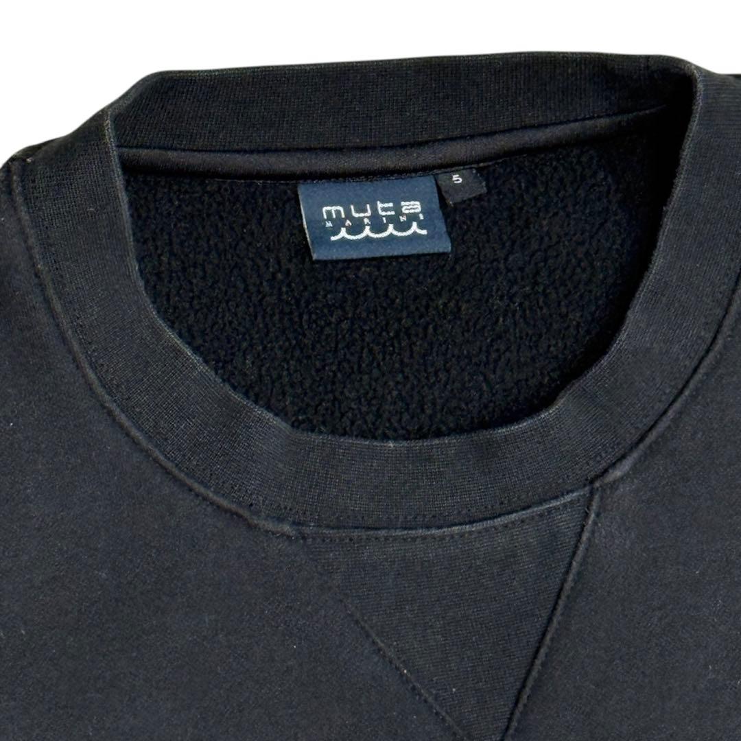 muta MARINEムータマリン☆ BIG クルーネックスウェットBOAT☆黒