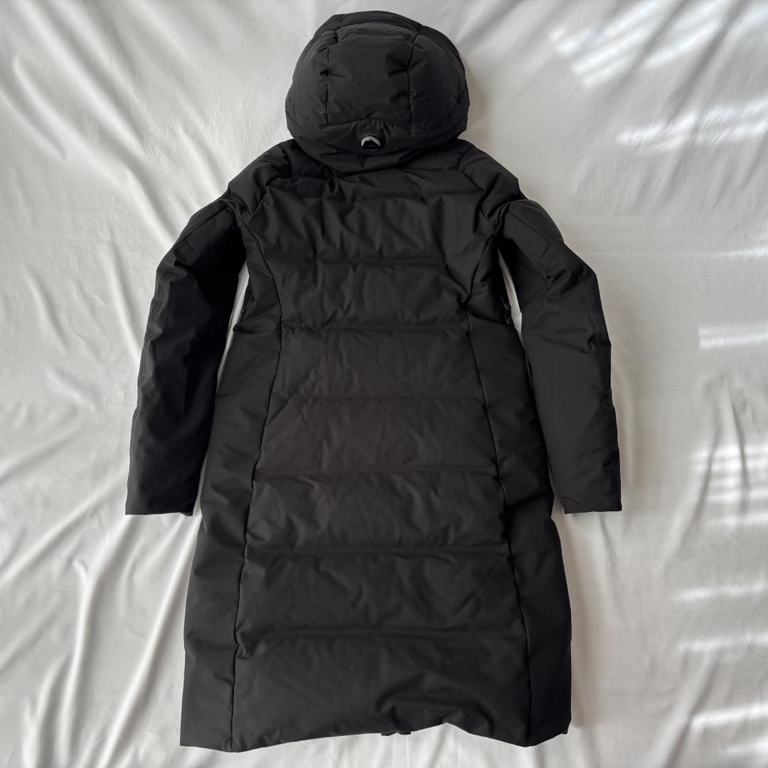 極美品・別注 デサントオルテライン 水沢ダウン ロングダウン 防水 ブラック M