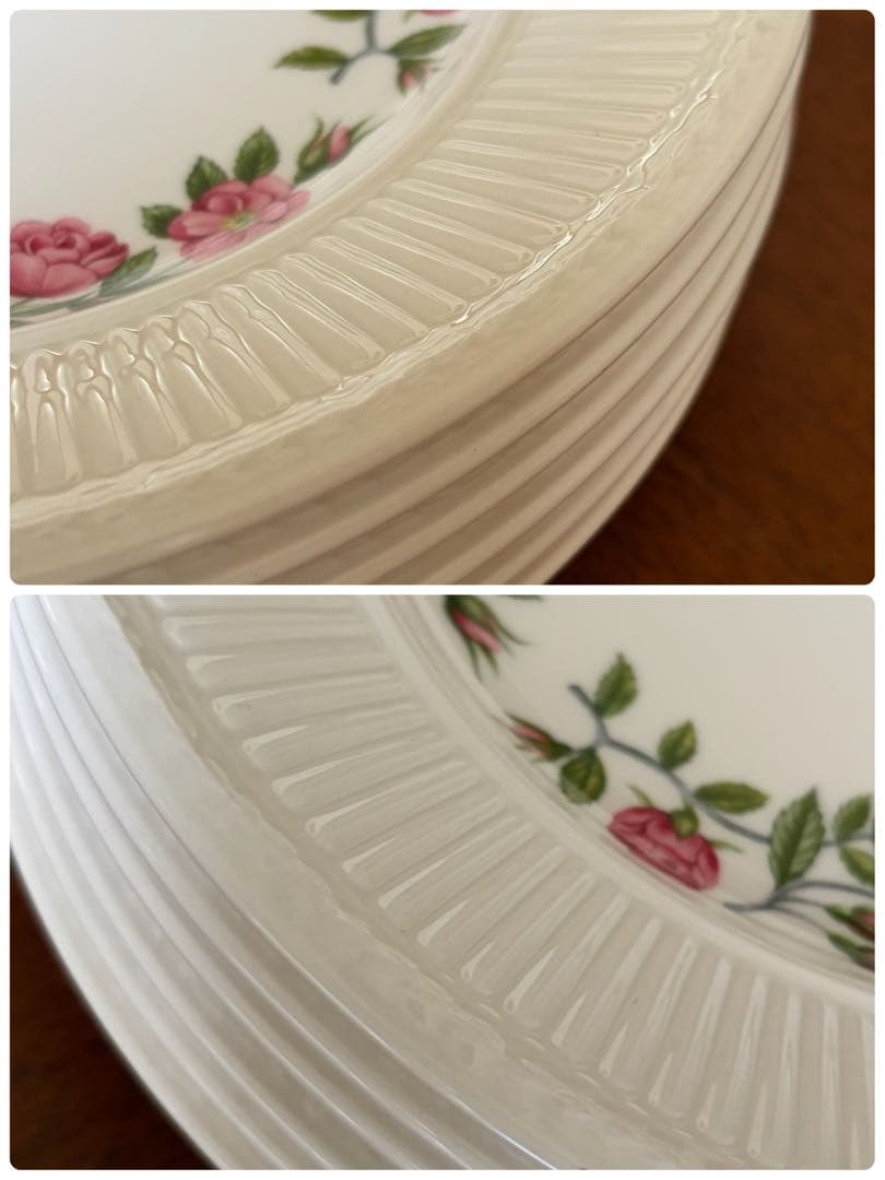 【レア美品】英国製　ウェッジウッド★ロザリンド★デザート皿　2枚