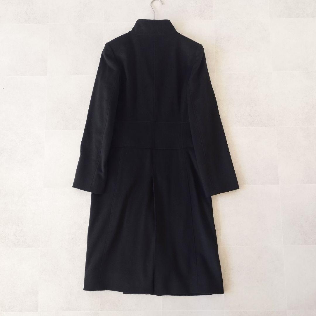 高級！上質！オールドイングランド スタンドカラーカシミアコート 黒 Sサイズ