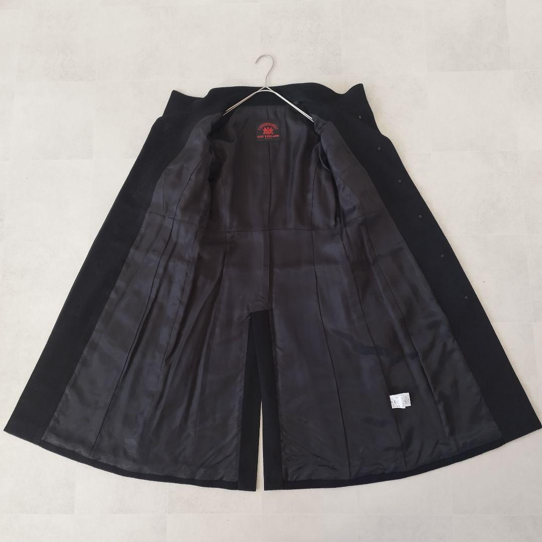 高級！上質！オールドイングランド スタンドカラーカシミアコート 黒 Sサイズ