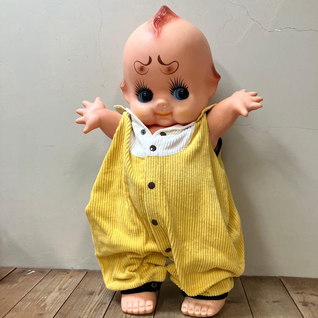 E-4 キューピー キューピー人形 ソフビ 特大キューピー レトロ雑貨 昭和レト