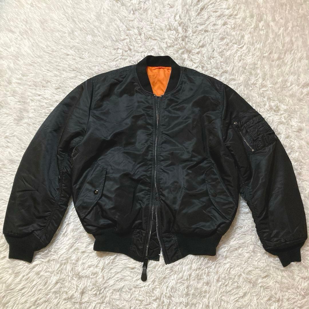 【現行良品】ALPHA INDUSTRIES MA-1 フライトジャケット　L