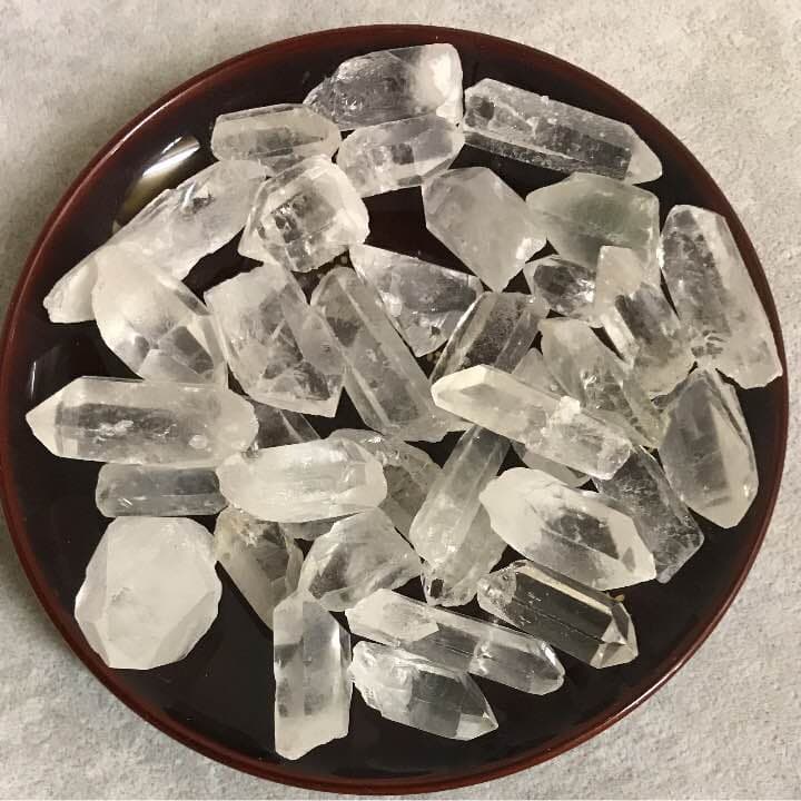 200★セール得々セット★氷のような質感【ブラジル産♢天然水晶結晶ポイント】❤️