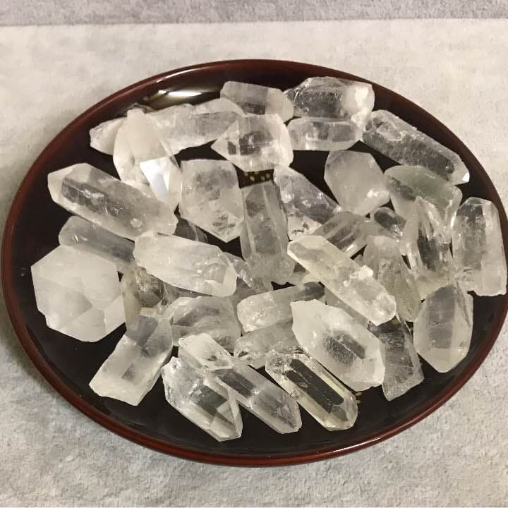 200★セール得々セット★氷のような質感【ブラジル産♢天然水晶結晶ポイント】❤️