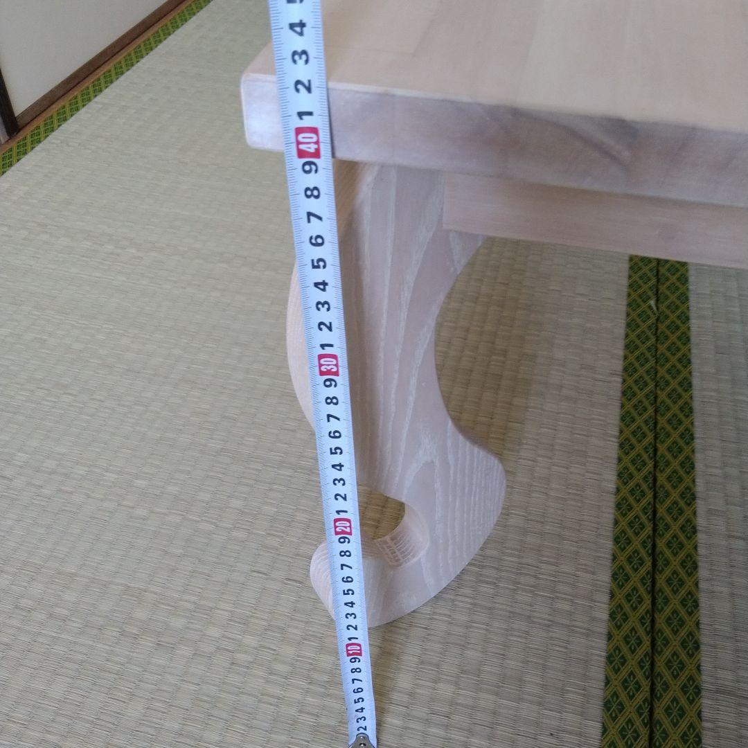 猫脚　テーブル　こたつ　特注ホワイト　木製　姫系　机　座卓