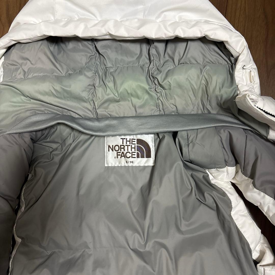 【R.D.Sダウン】ノースフェイス フード付きダウンベスト ホワイト