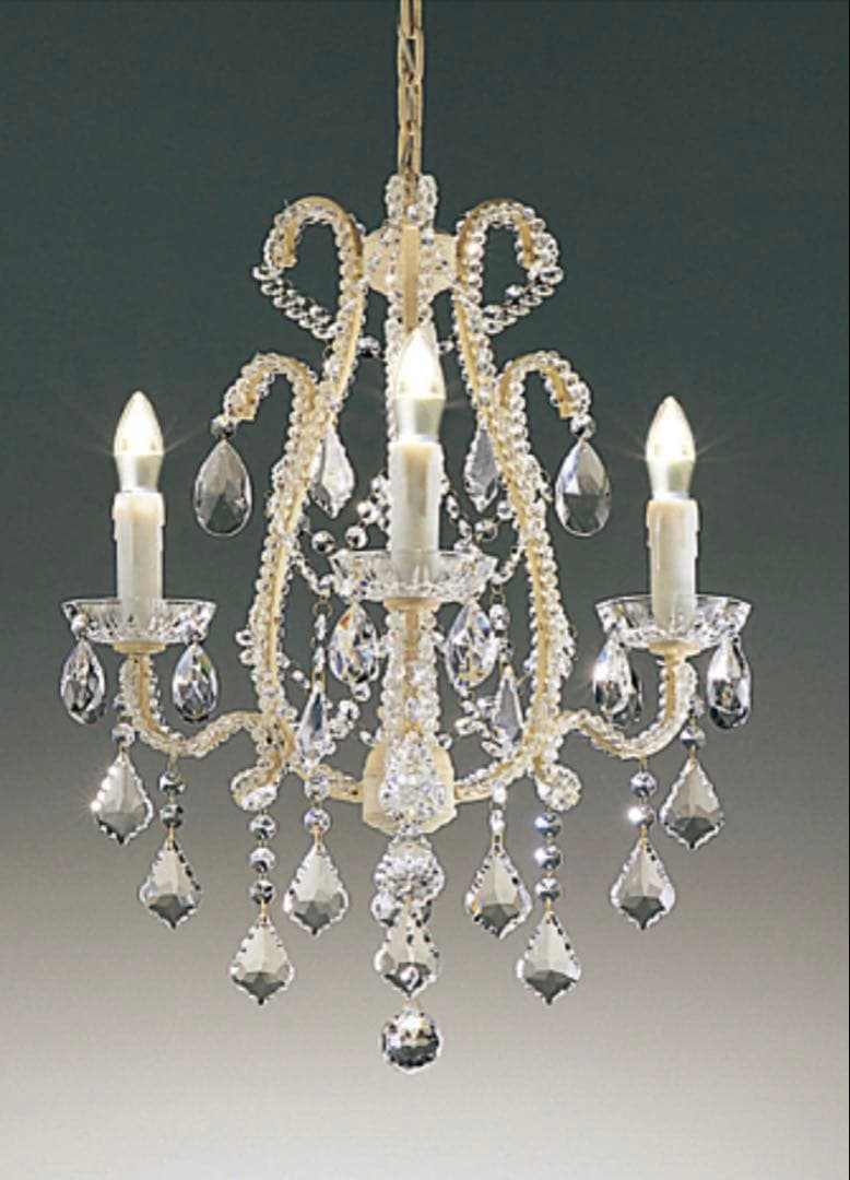 ① クリスタル シャンデリア ３灯 遠藤照明 店舗什器 キャンドル