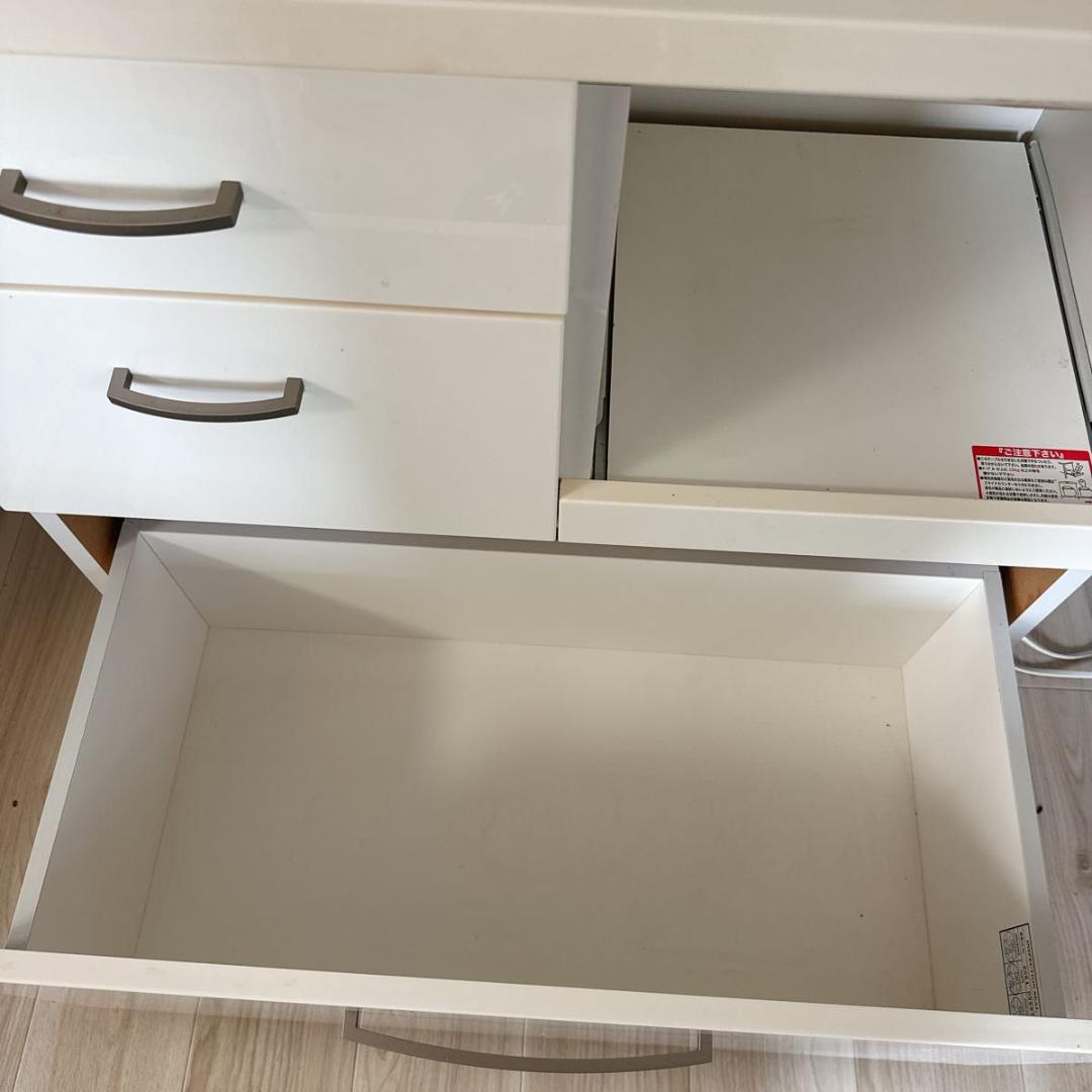 ニトリ コパン T 80KB WH 幅80cm キッチンボード 食器棚
