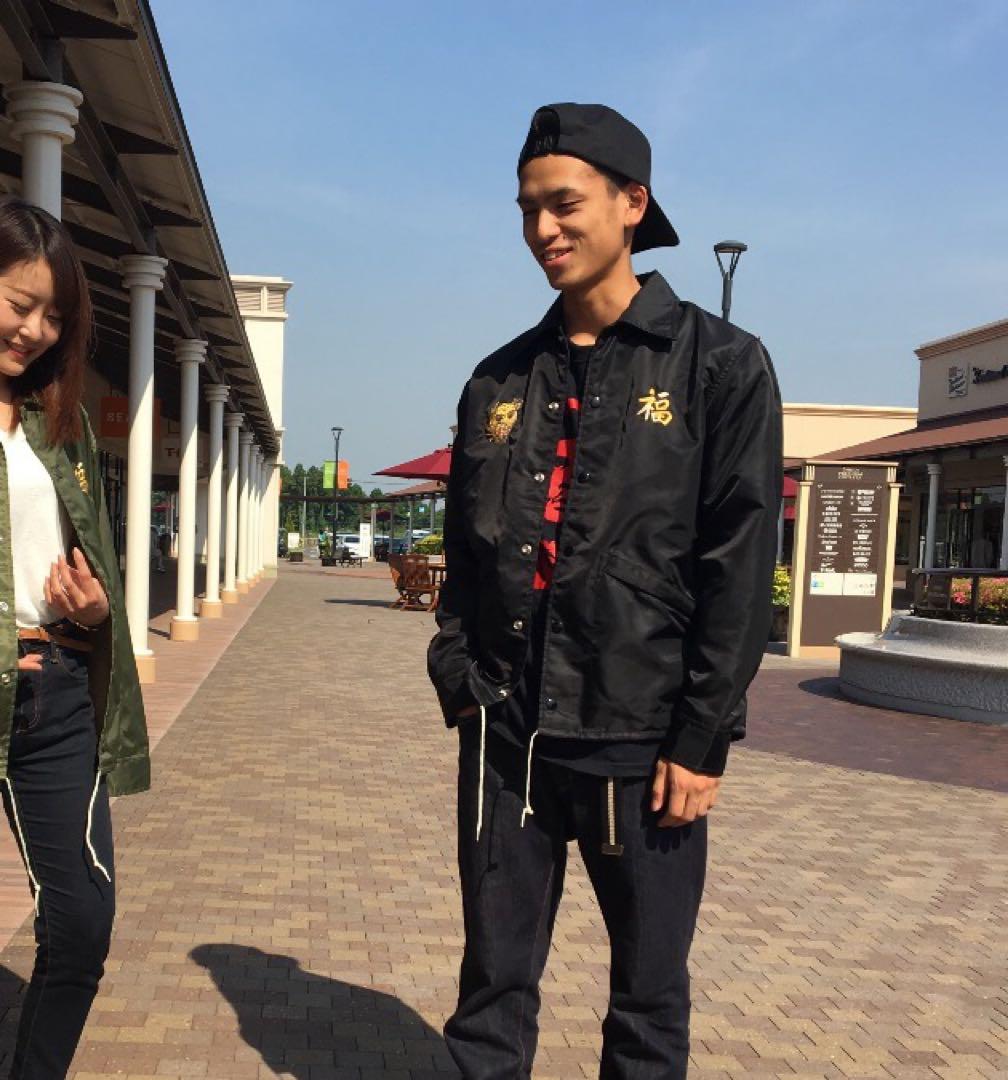 BEAMS x TOYO ベトナム刺繍コーチジャケット s オリーブ