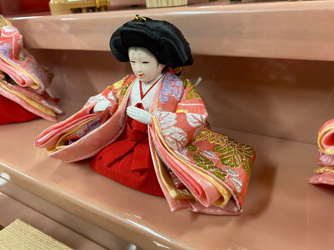 東京久月　五人飾り収納用三段セット・間口約５０×奥行約４３×高さ約５６㎝