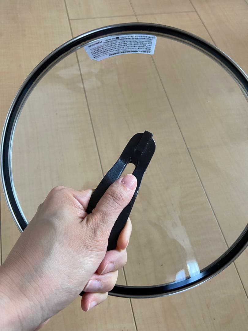 バーミキュラ木製ハンドル28cm浅型フライパンガラス蓋付き