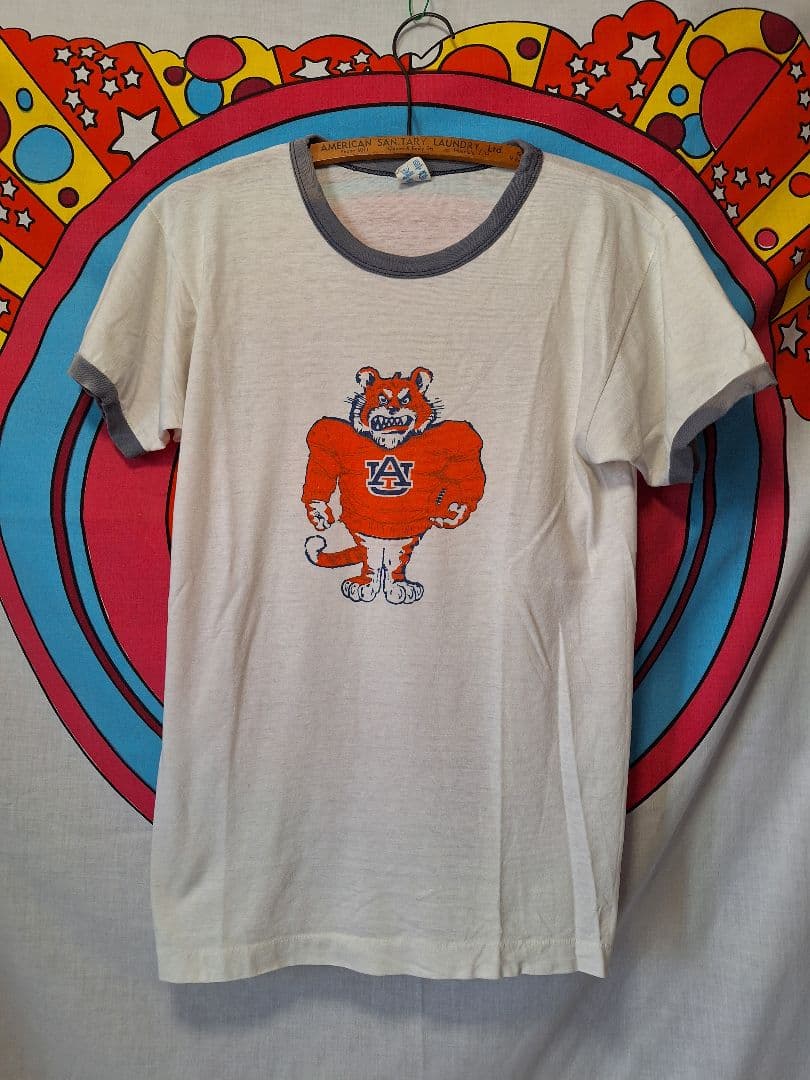 80's チャンピオン ヴィンテージ フットボール Tシャツ UA タイガー