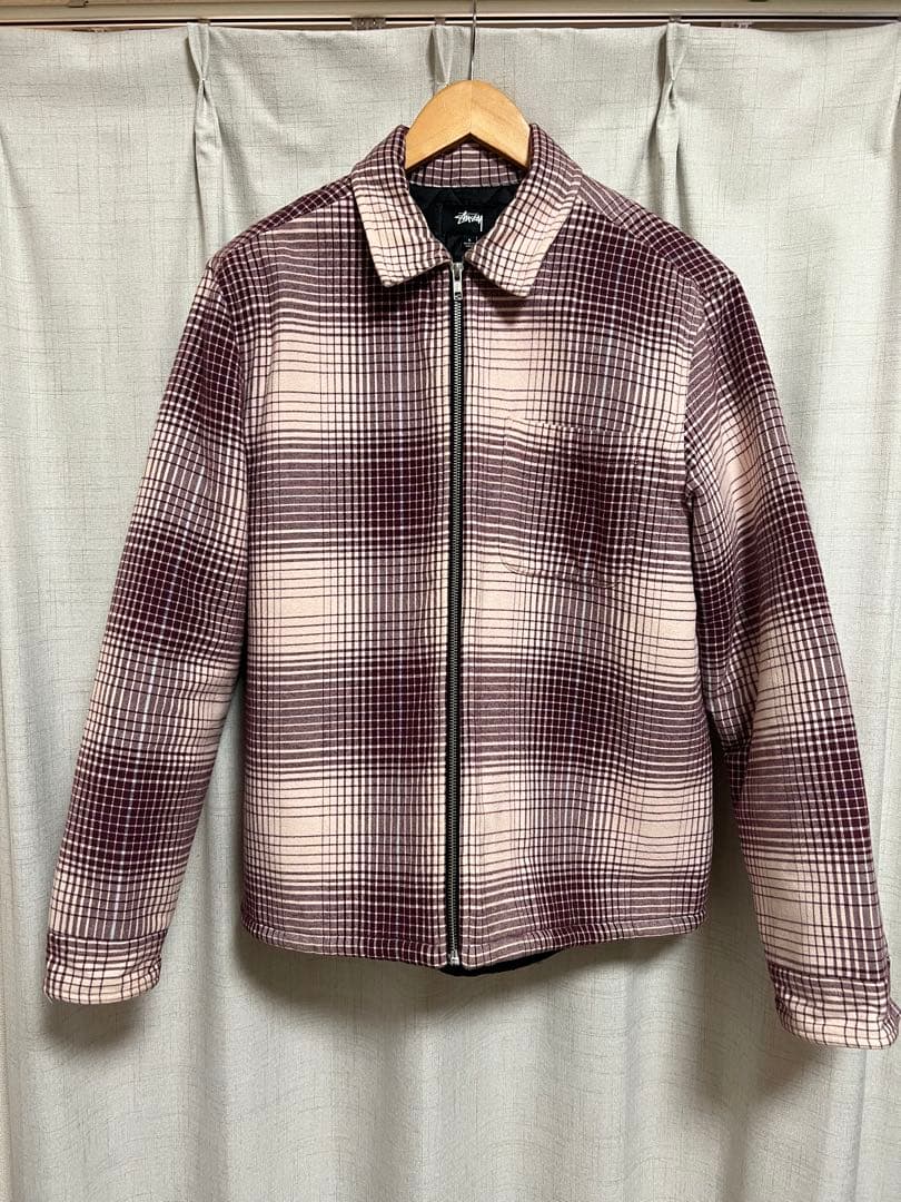 Stussy チェック柄ジャケット　(中綿キルティング) 値下げ交渉あり！