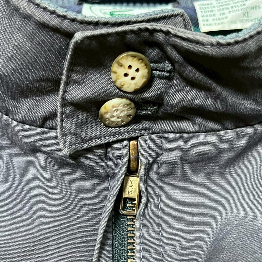 90s LACOSTE 裏地チェック　ブルゾン　ジャケット PM123