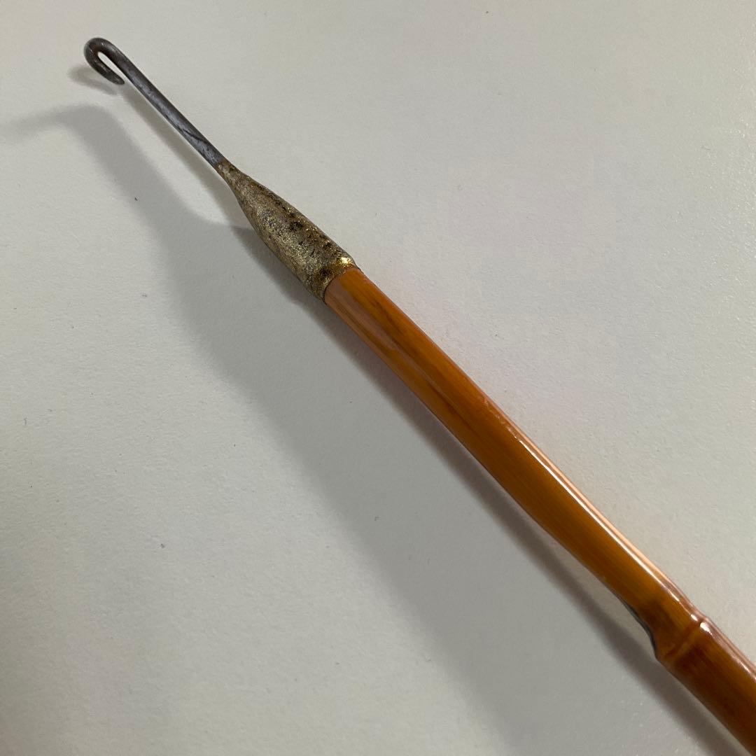 ヘラブナ、天然木万力、らっきょう竹竿掛け、らっきょう竹針外し【リメイク品】