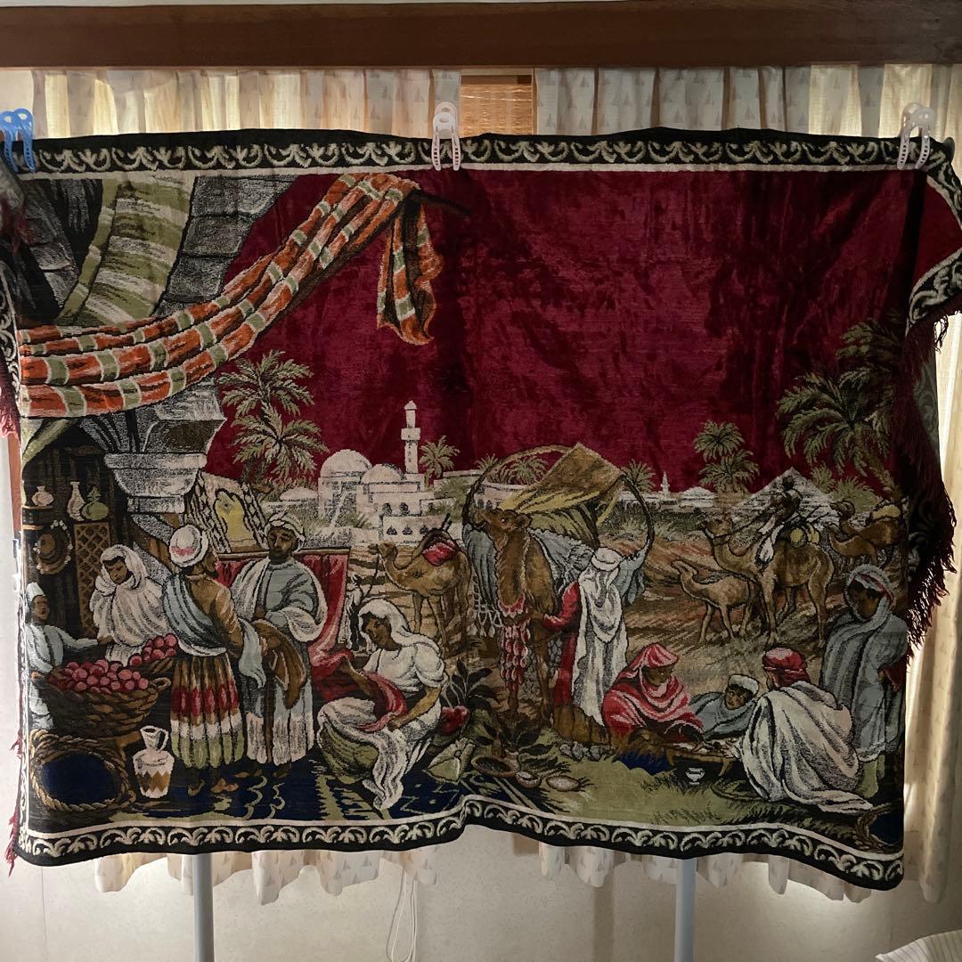 お買得　期間限定　風景画絨毯　海外お土産　ラグ