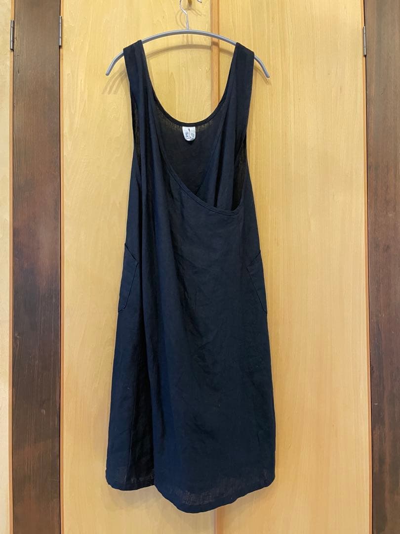 fog linen work オーバーエプロン◇ワンピース風デザイン