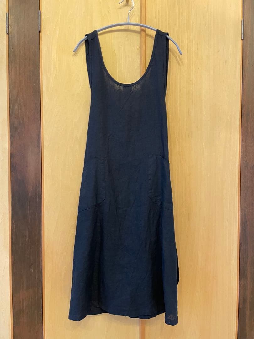 fog linen work オーバーエプロン◇ワンピース風デザイン