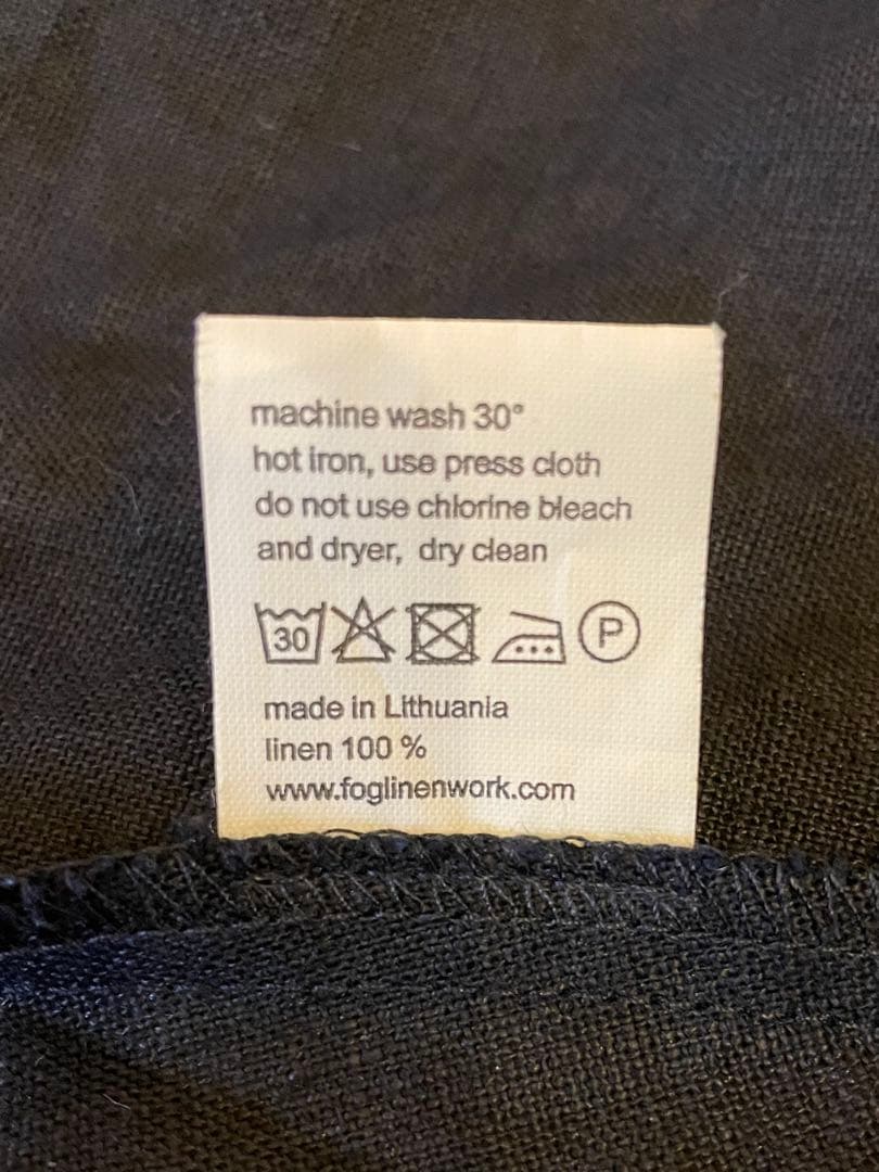 fog linen work オーバーエプロン◇ワンピース風デザイン