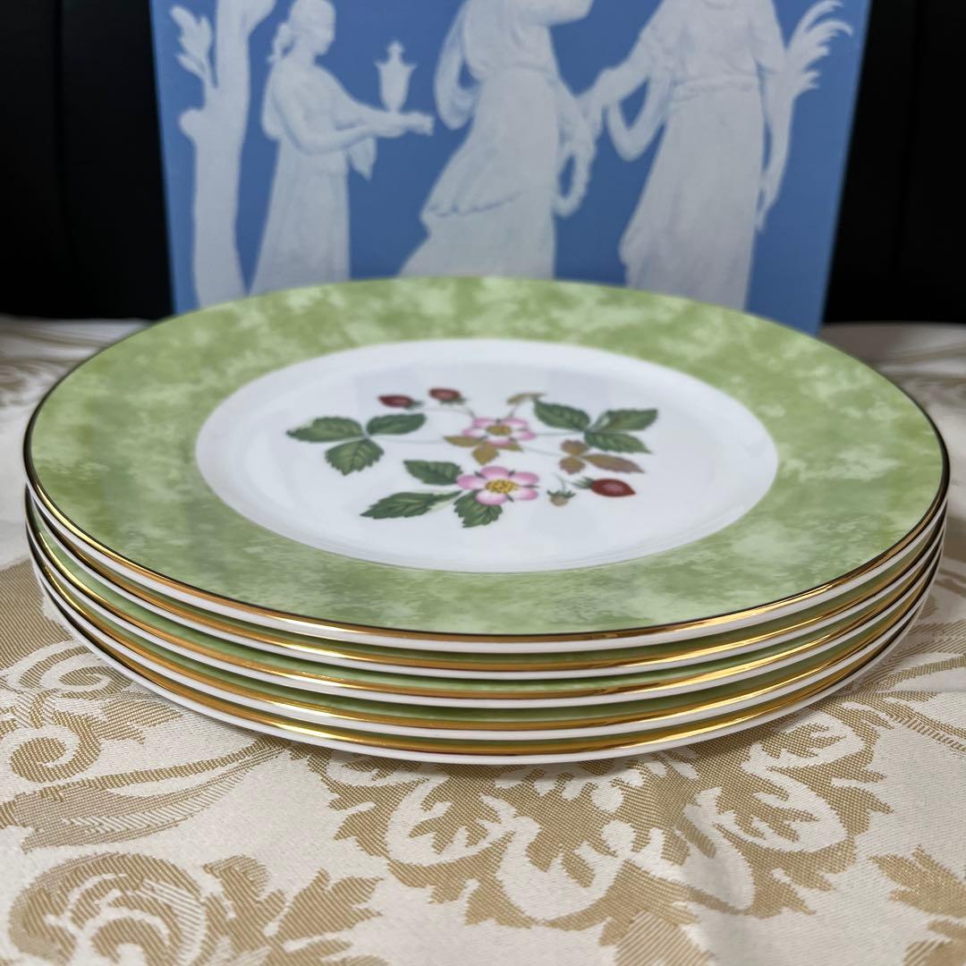 月末限定価格［新品］ワイルドストロベリー•フルリム　プレート5枚