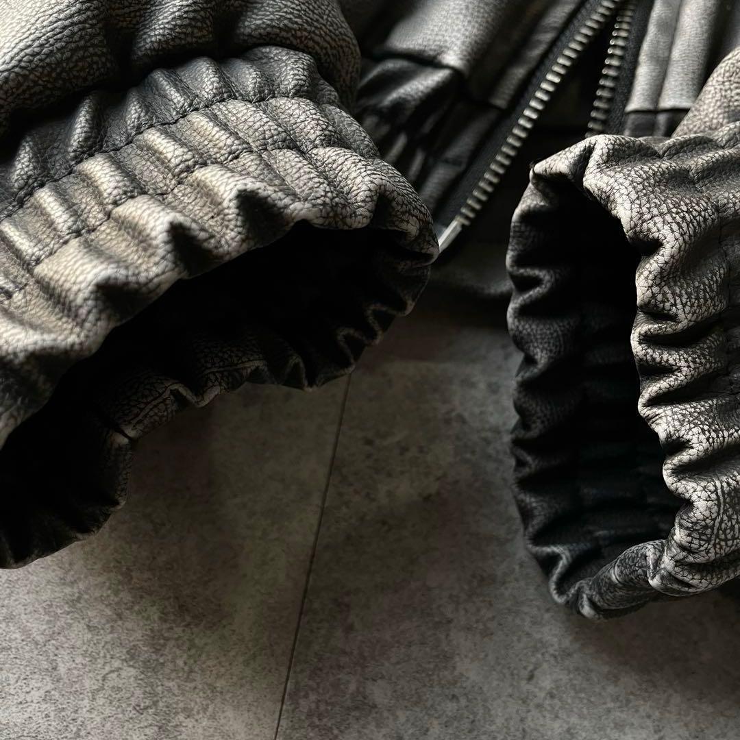 00s 美品 ダーリッチ アンティークレザー ライダースジャケット 短丈 Y2K