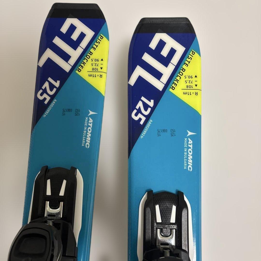 ATOMICブルースター ETL スキー125cm ストック110cmセット