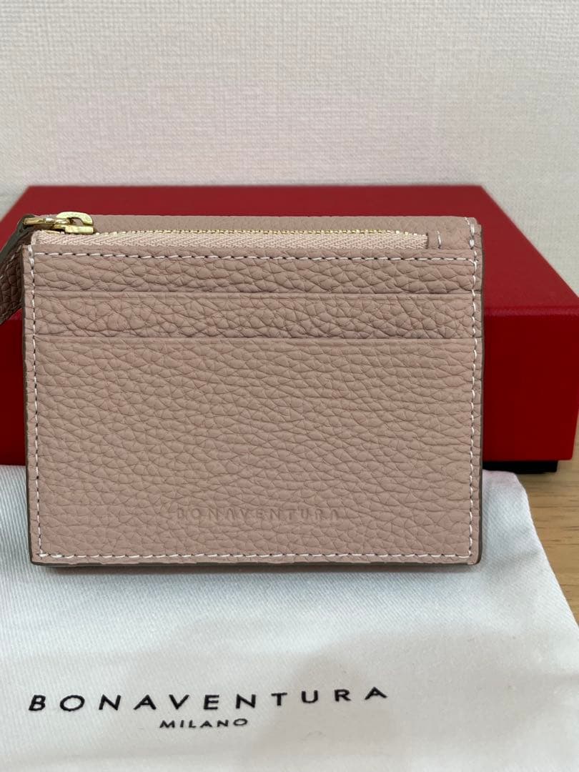 ボナベンチュラ　ベアトリーチェ折り財布⭐︎アーモンドピンク